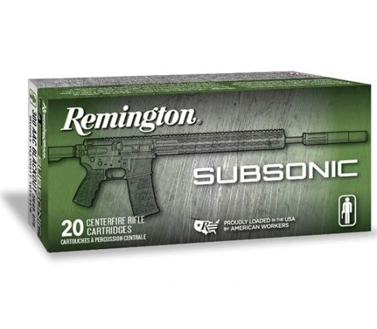 Remington Subsonic 220 gr OTFB .300 Blackout Rifle Ammo, 20/box – 28430