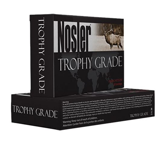 Nosler Trophy Grade 338 Win Mag 250 grain AccuBond Rifle Ammo, 20/Box – 60086