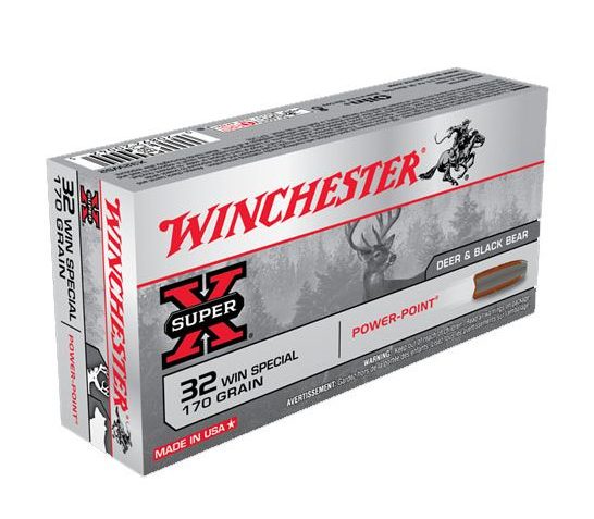 Winchester 32 Win. Special 170gr Power Point Ammunition, 20 Round Box – X32WS2