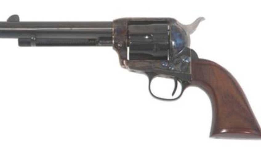 Cimarron Firearms Model P Evil Roy SA .45 Long Colt 5.5" Polished Blue Barrel One Piece Walnut Grip