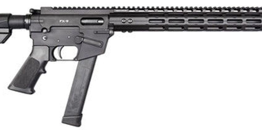 Freedom Ordnance FX9 9mm, 16" Barrel, Black, Plastic Grip, Uses Glock Style Magazines, 1 Mag, 31Rd