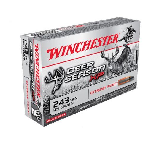 Winchester 243 95gr Deer Season XP, 20 Round Box – X243DS