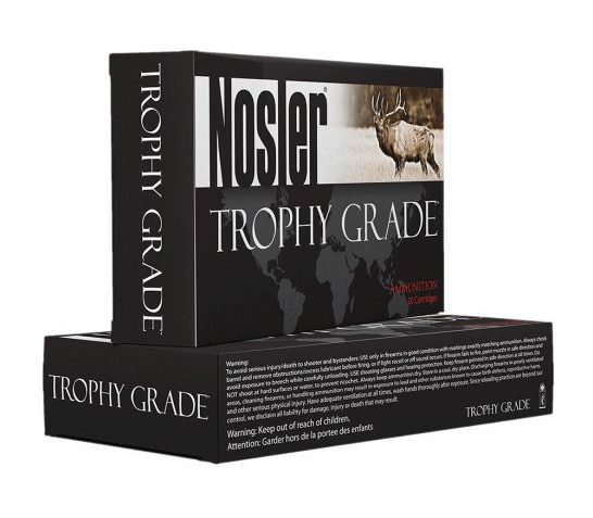 Nosler Trophy Grade 300 Weatherby Mag 180 grain AccuBond Rifle Ammo, 20/Box – 48643