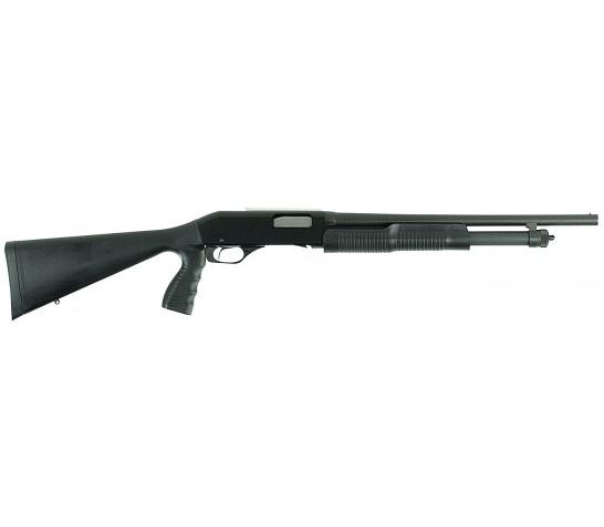 Savage Arms Stevens 320 Security Bead Sight with Pistol Grip 20 Gauge Pump-Action Shotgun, Matte Black – 22438