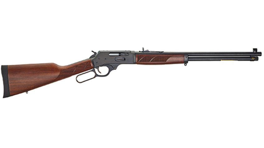 Henry Repeating Arms, Lever Action, Side Action, 30-30, 20" Barrel, Blue Finish, Walnut Stock, Adjustable Sights, 5Rd