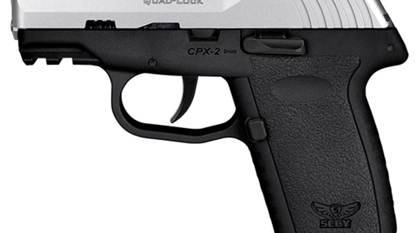 SCCY CPX-2 Gen3 OR 9mm, 3.1" Barrel, 3-Dot Sights, Black/Stainless, 10rd