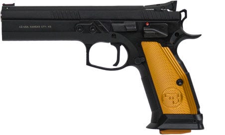 CZ 75 Tactical Sport Black / Orange 9mm 5.4-inch 10Rd
