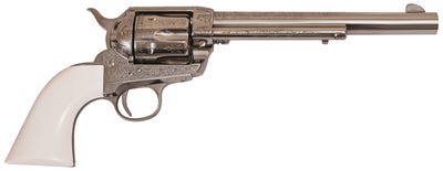 Cimarron Firearms Laser Engraved Frontier .45 Colt 7 1/2-inch 6 Rds