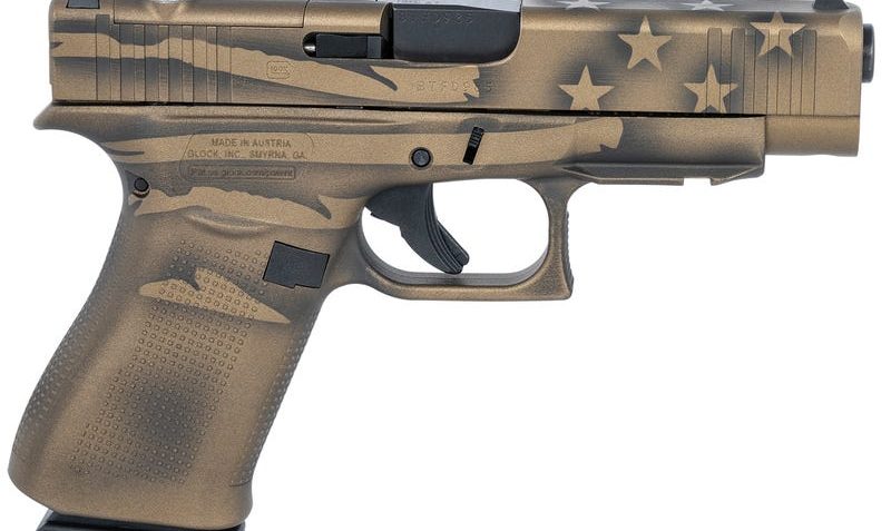 Glock 48 MOS Bronze Battleworn Flag 9mm 4.17" Barrel 10-Rounds