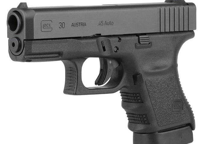 GLOCK 30S Gen3 .45 ACP Sub Compact Pistol – (3)10 Round Magazines – Black