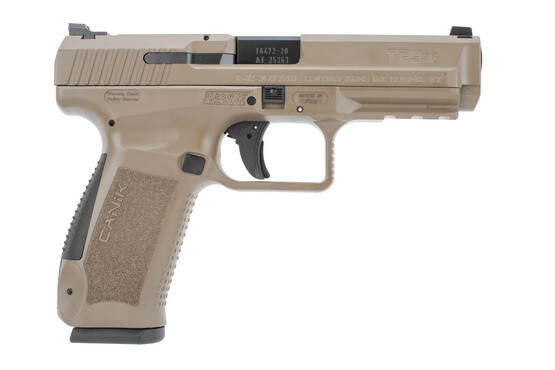 Canik TP9SF 9mm Luger 4.46in FDE Pistol – 18+1 Rounds