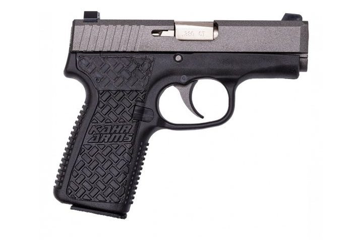 Kahr CT380 Black Polymer Grip With Basketweave Frame 380 Auto (ACP) 3in Stainless Pistol – 7+1 Rounds