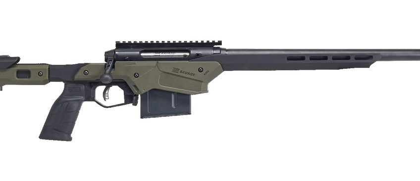 Savage Axis II Precision Rifle 6.5 Creedmoor, 22" Heavy Barrel, Black and Olive Drab Green Finish, Polymer/ Aluminum Stock, 10Rd Mag