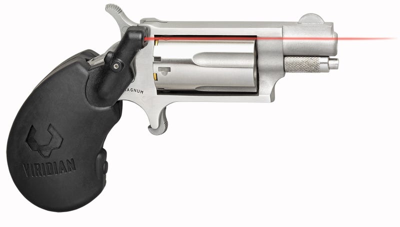 NAA Mini Revolver Stainless .22 Mag 1.13" Barrel 5-Rounds Veridian Laser Grip