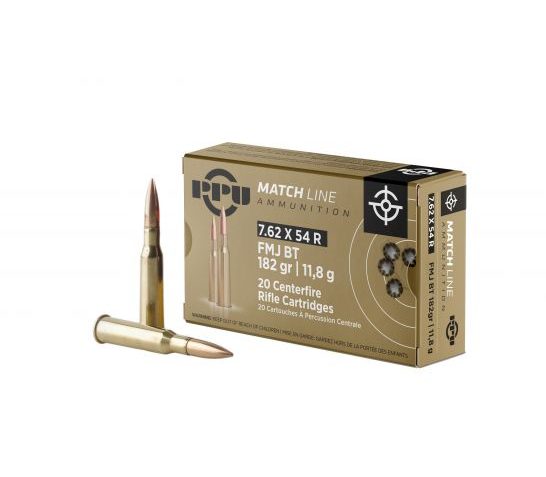 Prvi Partizan 7.62x54R Match FMJ 182 gr 20 Rounds Ammunition – PPM7