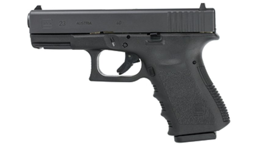 Glock 23 .40 Smith & Wesson 4" Barrel Black Finish Fixed Sights Refurbished 13rd