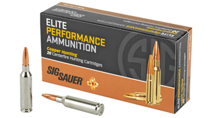Sig Sauer Elite Hunter 6mm Creedmoor 80gr Copper Hunting Rifle Ammo – 20 Rounds