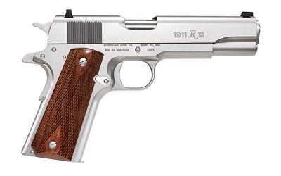 Remington R1-S Stainless 1911 45 ACP 5" Barrel Stainless Steel 7 Rounds 2 Magazines