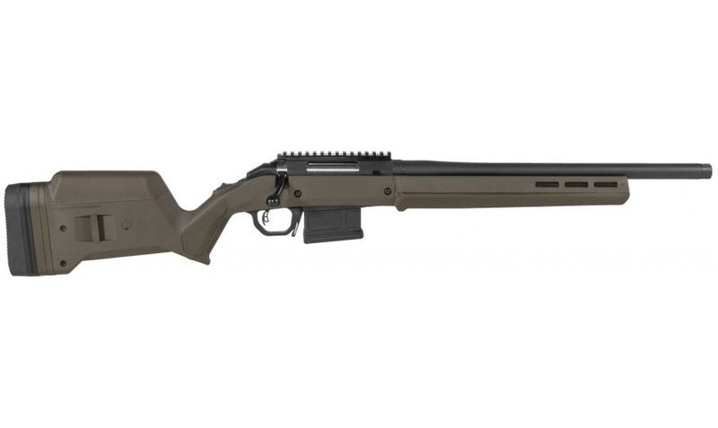 Ruger American Rifle Hunter 308 Win/7.62 NATO 16.5-inch 5Rds OD Green Magpul Hunter American Stk Black