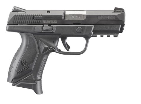 Ruger American Pistol Black .45 ACP 4.5 Inch 10Rd