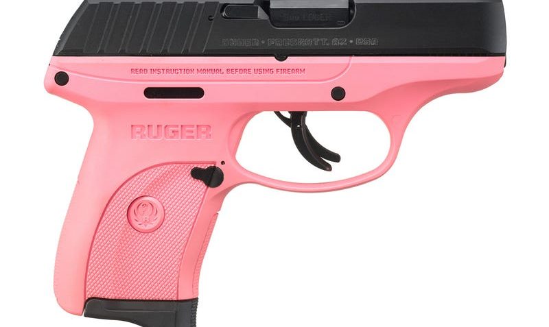 Ruger EC9s Pink 9mm 3.12" Barrel 7-Rounds Checkered Grip