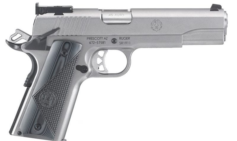 Ruger SR1911 Target Stainless .45 ACP 5-in 9 Rounds