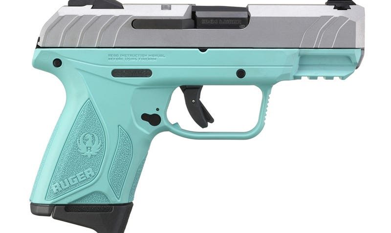 Ruger Security-9 Compact Stainless / Turquoise 9mm 3.42" Barrel 10-Rounds