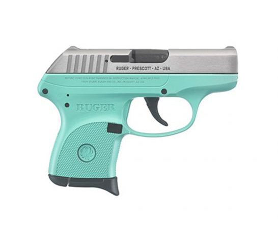 Ruger LCP .380 ACP Pistol TALO Edition, Turquoise/Stainless Steel – 3745