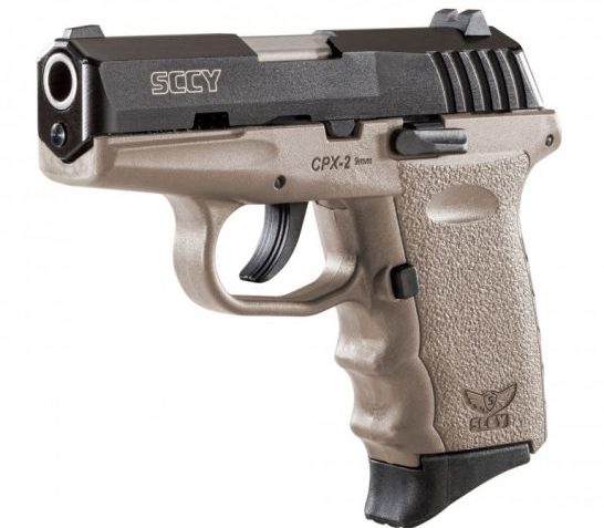 SCCY CPX-2 9mm Black / Flat Dark Earth Pistol, No Safety – CPX 2CBDE