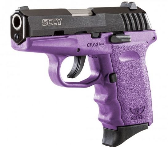 SCCY CPX-2 9mm Black / Purple Pistol, No Safety – CPX 2CBPU