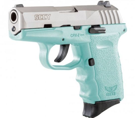 SCCY CPX-2 9mm Stainless / Blue Pistol, No Safety – CPX 2TTSB