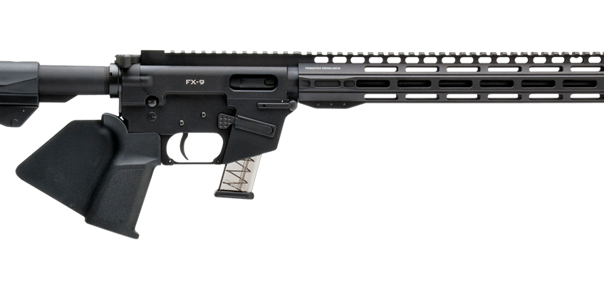 Freedom Ordnance FX9 9mm, 16" Barrel, Black, Uses Glock Magazines, CA Legal, 10rd