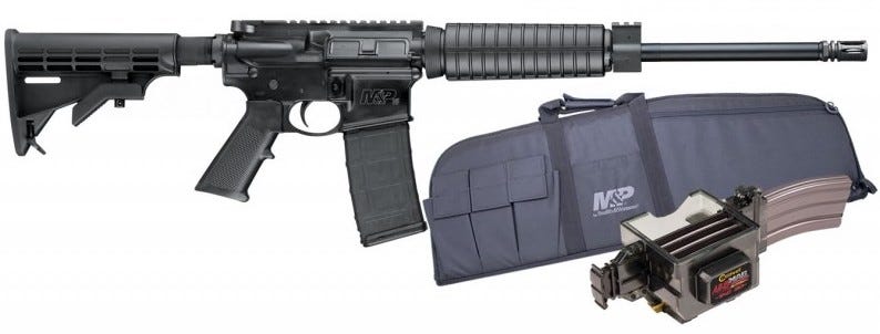 Smith and Wesson M&P 15 Sport II Optic Ready .223 Rem / 5.56 16-inch Barrel 30 Rounds Promo Kit w/ Case and Mag Charger