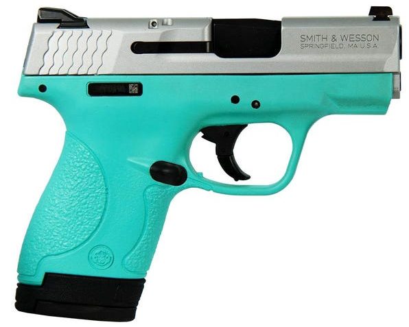 Smith and Wesson M&P Shield Robin's Egg Blue / Stainless 9mm 3.1" Barrel 8-Rounds