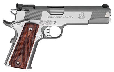 Springfield 1911 Loaded Stainless Steel .45ACP 5-inch 7rd – California Compliant Model