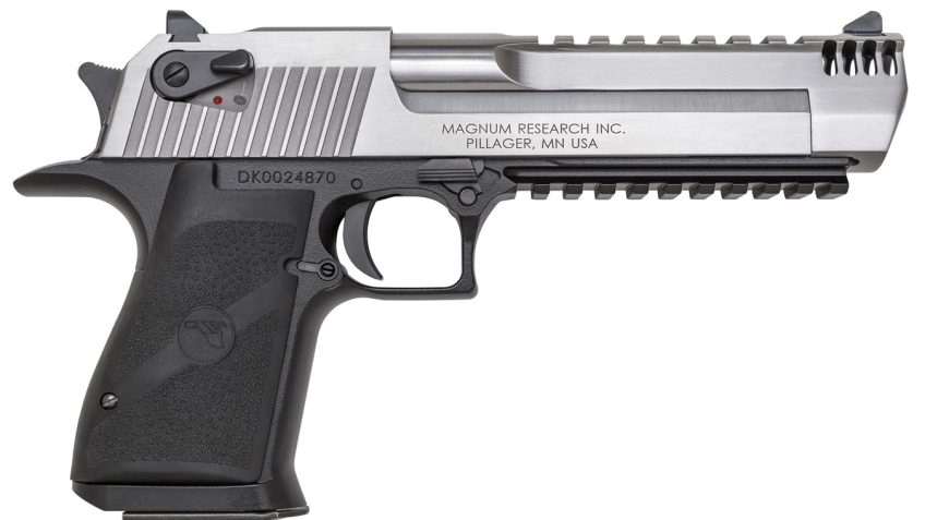 Magnum Research Light-Weight Desert Eagle Mark XIX .357 Mag Pistol, Black Hardcoat – DE357ASIMB