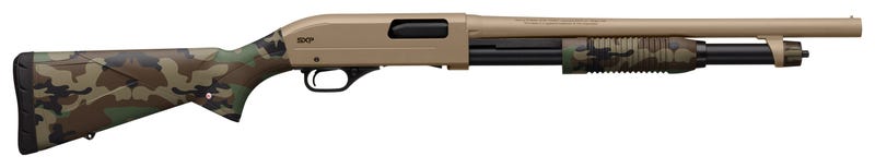 Winchester SXP Defender 20 Gauge Shotgun 20 Gauge 18" Barrel 5 Rounds 3" Chamber FDE Woodland