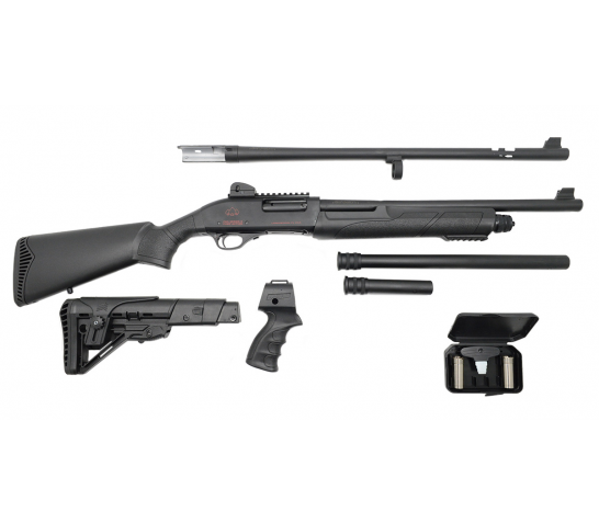 Black Aces Tactical Pro Series X Pump-Action 12 Gauge Shotgun, Combo Barrel