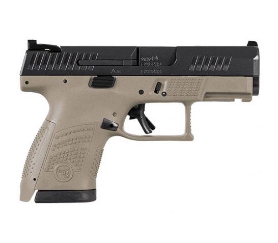 CZ P-10S 10 Round Subcompact 9mm Pistol With Night Sights, FDE – 01561