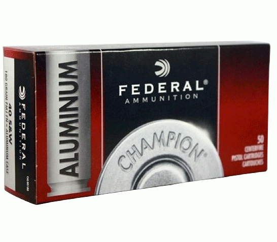 Federal Champion Training 180 gr FMJ .40 S&W Ammo, 50/box – CAL40180