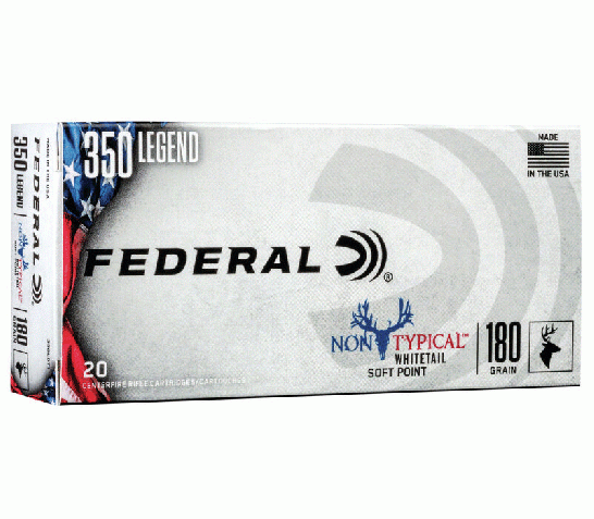 Federal Non-Typical SP 180GR 350 Legend Ammo, 20rd/box – 350LDT1