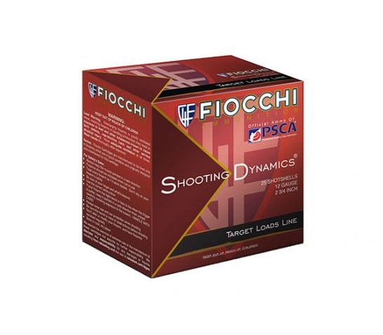 Fiocchi Light Shooting Dynamics 2.75" 1 oz 8 Shot 12 Gauge Ammunition 25 Rounds – 12SD1L8