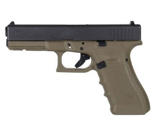Glock 17 Gen 4 9mm Pistol, OD Green/Black – PG1757203