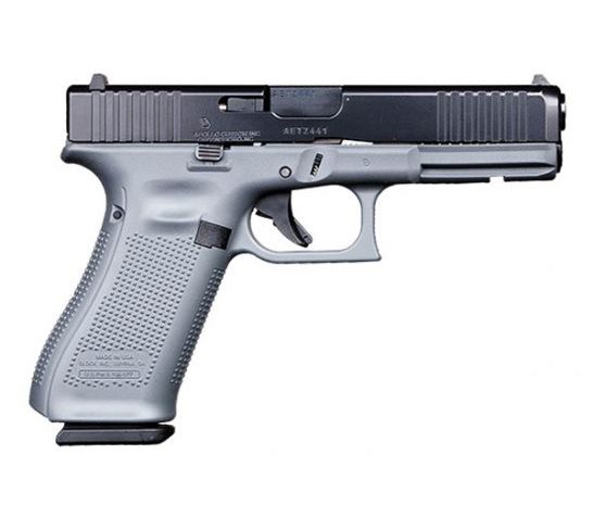 Glock 17 Gen 5 FS 9mm Pistol, Concrete Gray/Black – ACG-57016