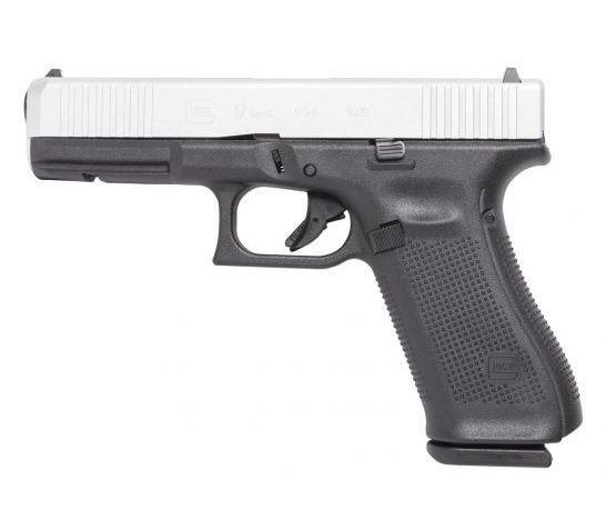 Glock 17 Gen 5 FS 9mm Pistol, Shimmering Aluminum – ACG-57018