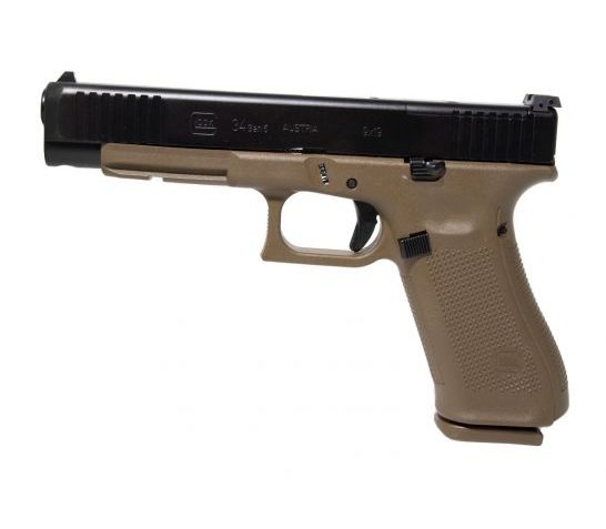 Glock 34 Gen 5 FS MOS 10 Round 9mm Pistol, FDE/Black – PA343S103MOSDE