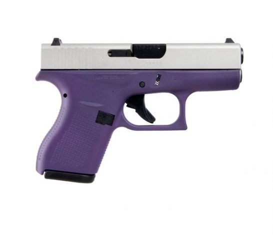 Glock 42 Subcompact .380 ACP Pistol, Purple Frame SA Slide – ACG-00852