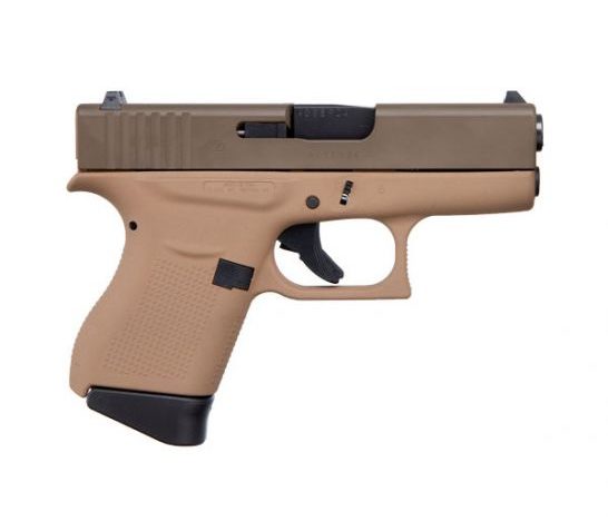 Glock G43 3.39" 9mm Pistol, FDE/Brown – ACG-00858