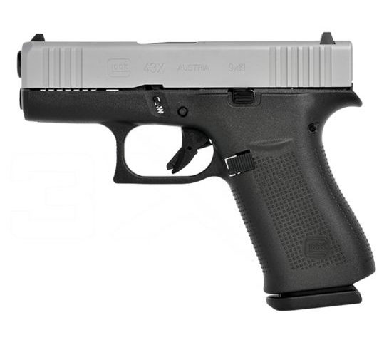 Glock 43X 9mm Subcompact Pistol with Ameriglo Night Sights, Two Tone – PX435SL301