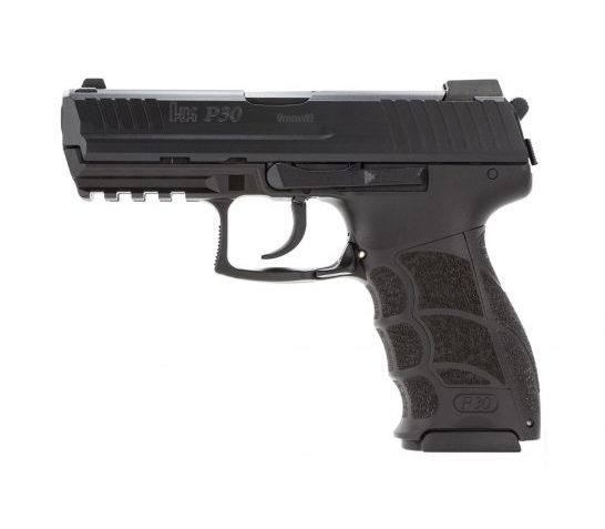 HK P30 V3 DA/SA Rear Decocker 9mm Pistol With Night Sights, Black – 81000108